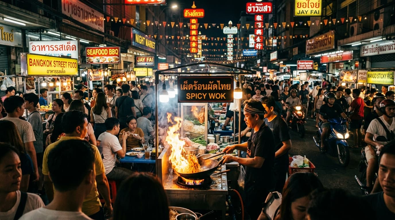 Vibrant Bangkok Night Market