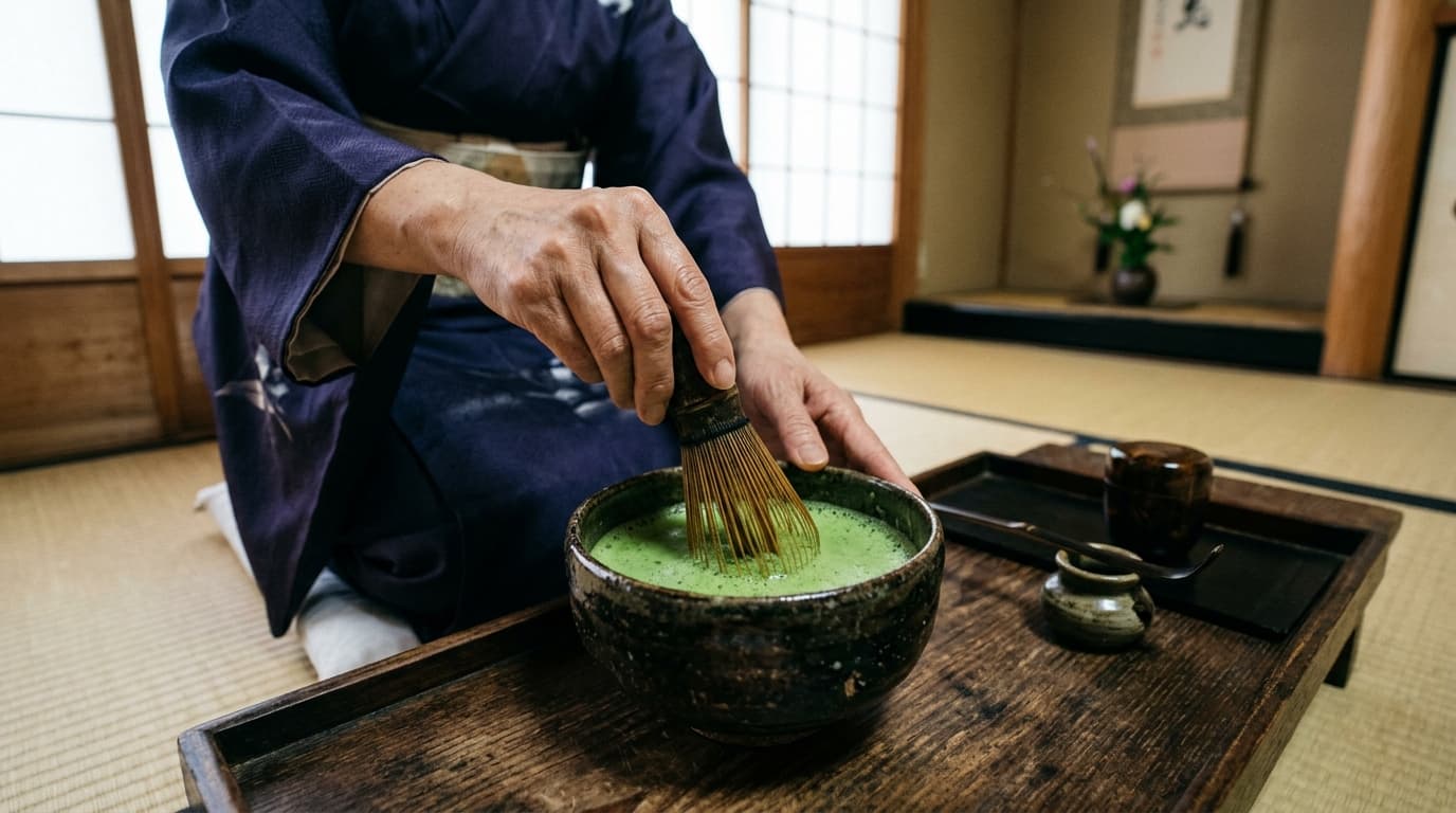 Matcha Whisking