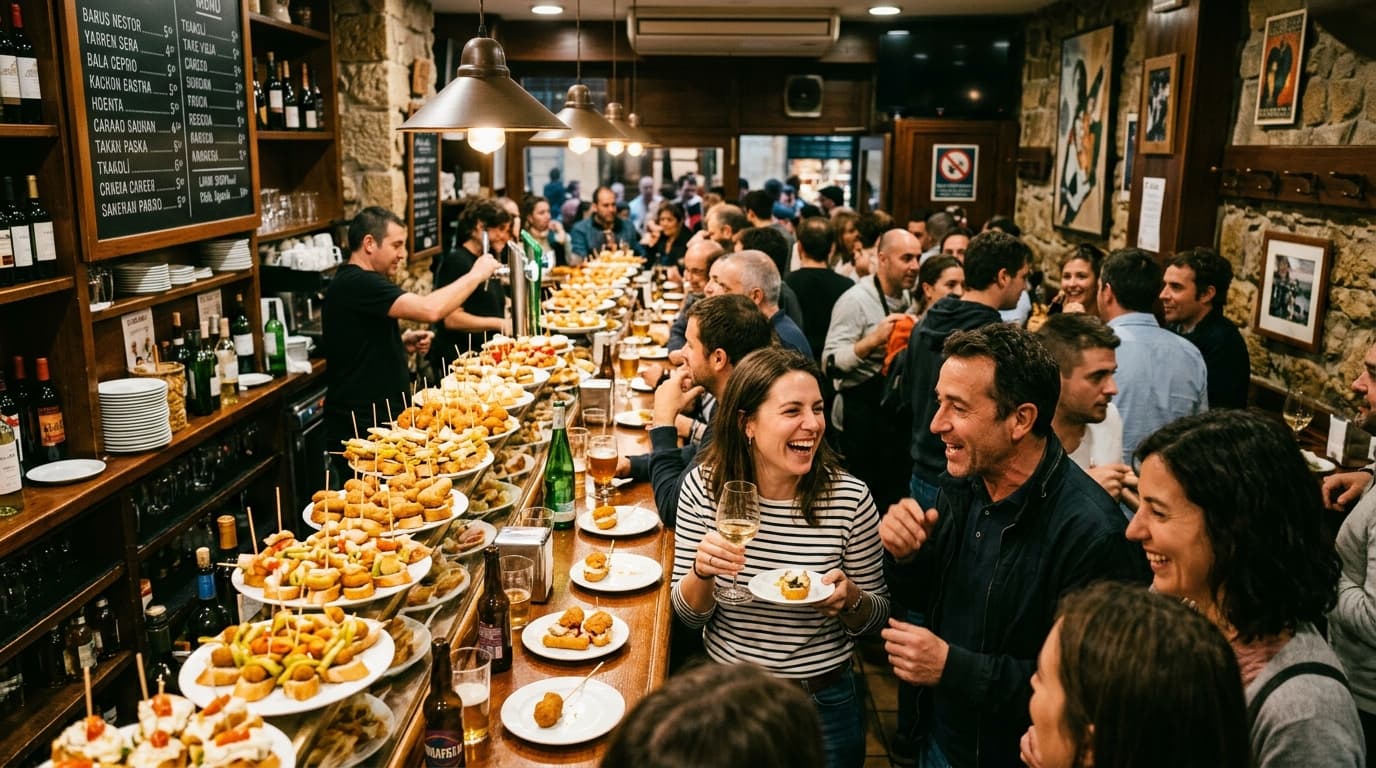 Bustling Pintxo Bar